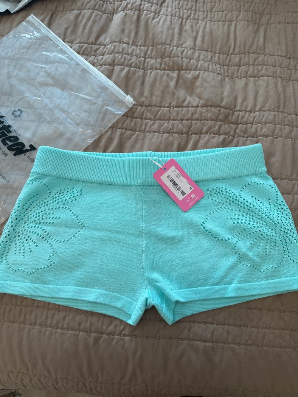 Edikted Aqua Knit Shorties